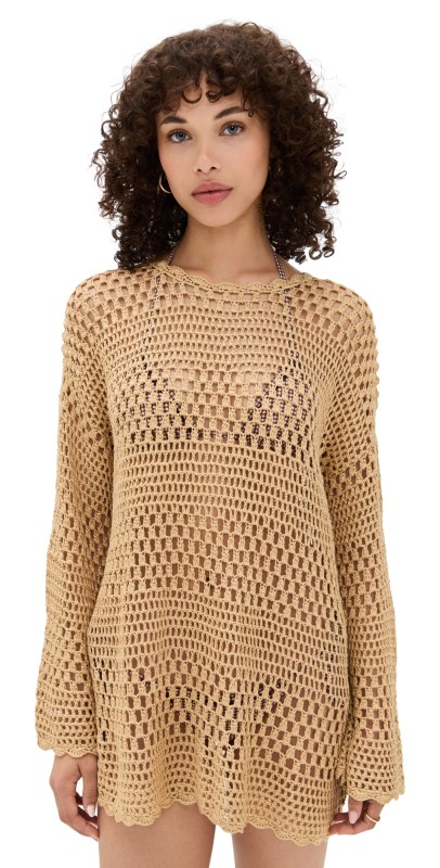 Show Me Your Mumu Paula Pullover Latte Crochet