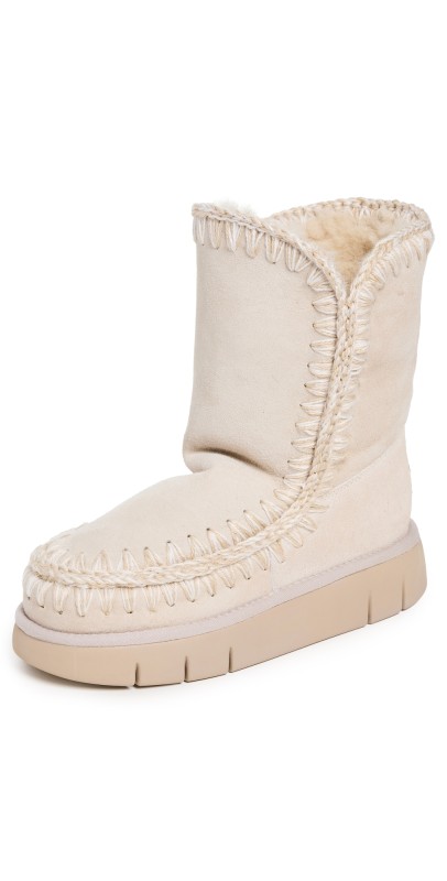 MOU Bounce 24 Maxi Stitching Boots Chalk