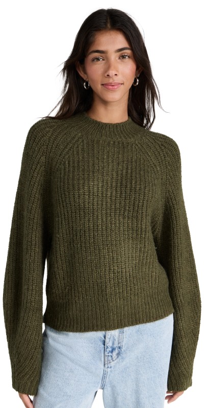 Z Supply Desmond Sweater Dark Olive