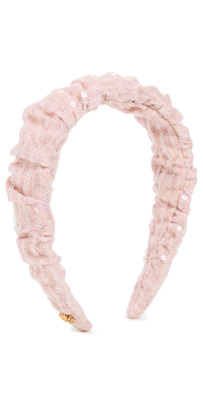 Lele Sadoughi Sequin Kelly Headband Blush