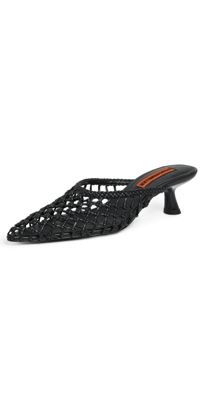 SIMONMILLER Knotted Gala Mules Black