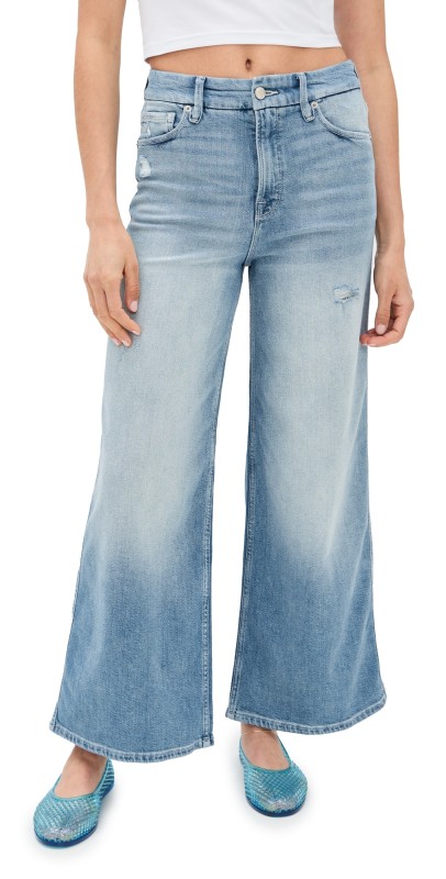 Good American Good Skate Wide Cropped Jeans Indigo958