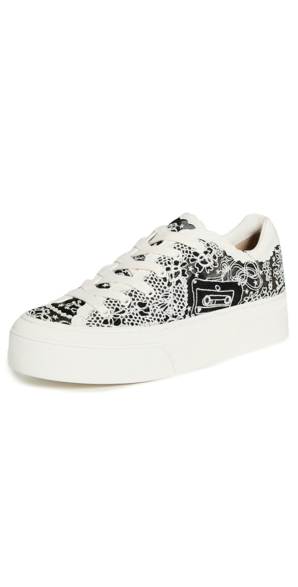 Zimmermann Pixie Low Sneakers Black/Ivory