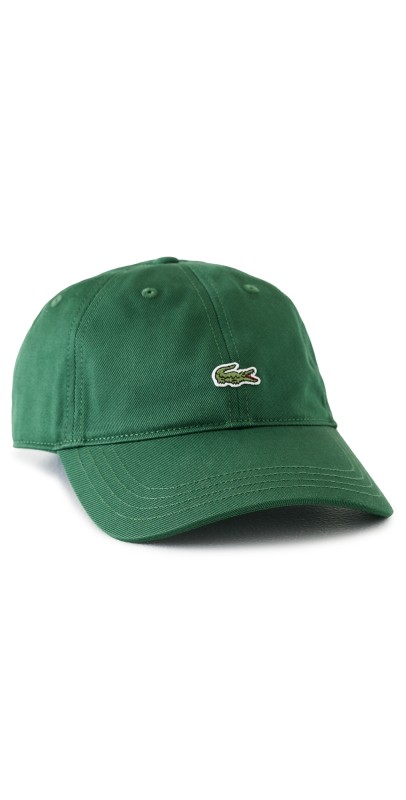 Lacoste Cotton Twill Front Logo Cap Pine Gr