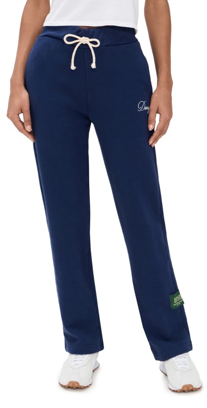 DANZY Fleece Straight Leg Pants Navy