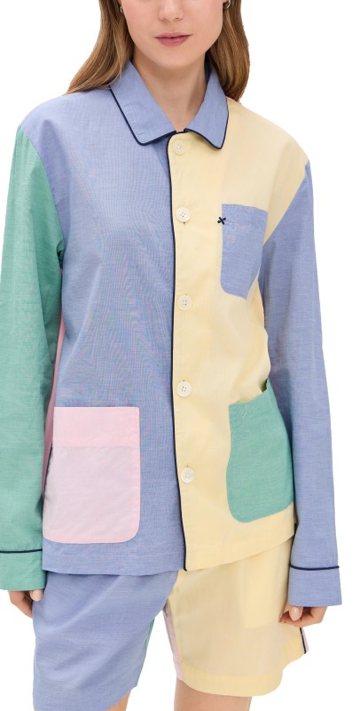 Alex Mill P'Jimmies Long Sleeve Top Pastel Colorblock