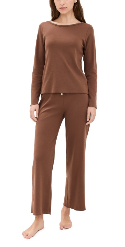 Cozyland by Morgan Lane Ellie PJ Set Hot Cocoa