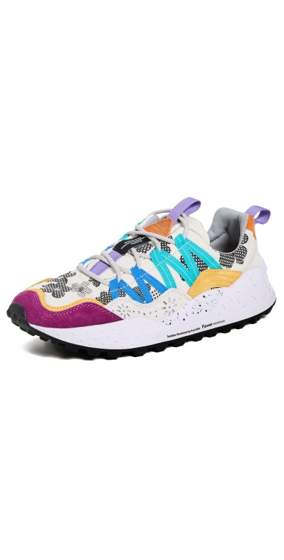 Flower Mountain Washi Sneakers Fuchsia White