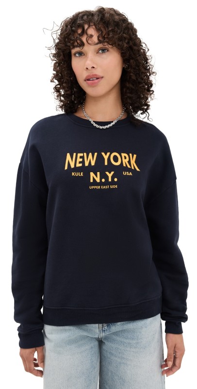 KULE The Oversized New York Sweatshirt Navy