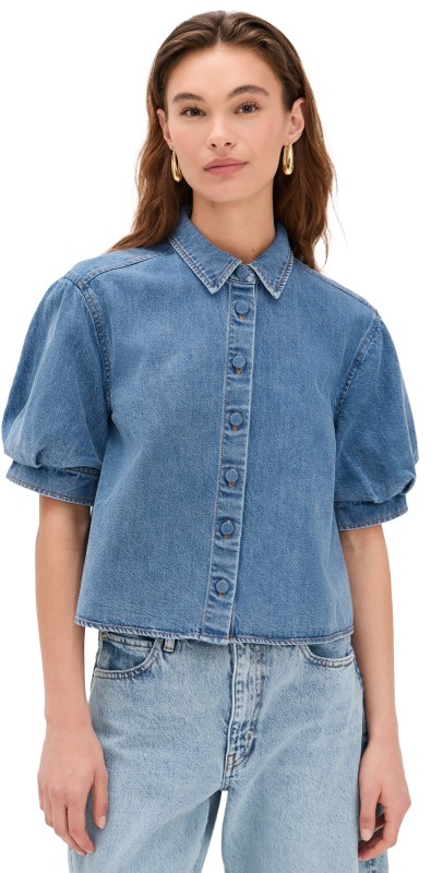 FRAME The Billow Sleeve Shirt Subtle