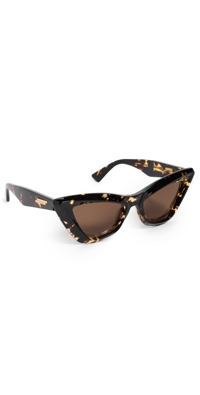 Bottega Veneta BV1101S Sunglasses Havana-Havana-Brow
