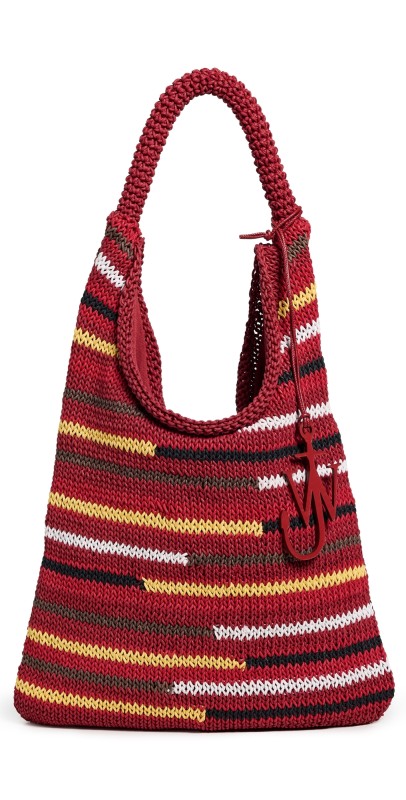 JW Anderson Knitted Hobo Bag Green/Mult