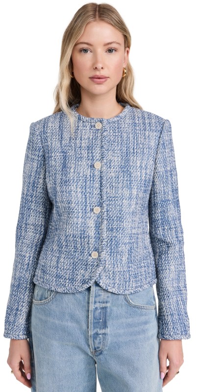 Theory Clean Jacket Blue Multi