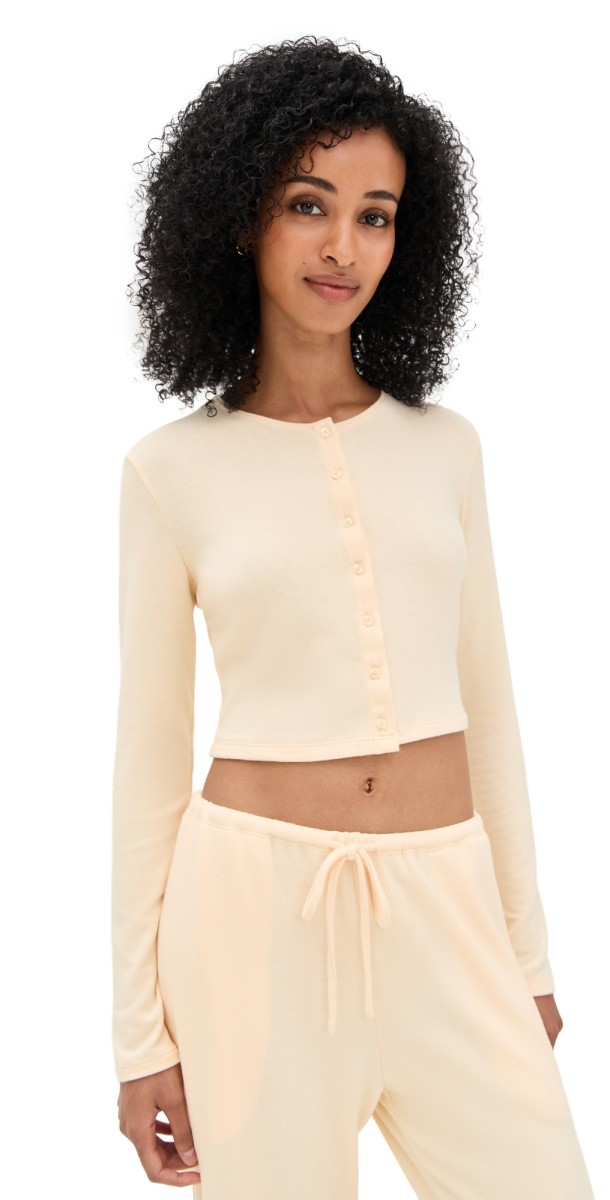 Leset Lauren Crop Cardigan II Vanilla