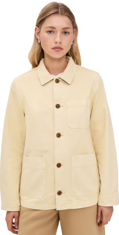 Alex Mill Britt Work Jacket in Recycled Denim Butter