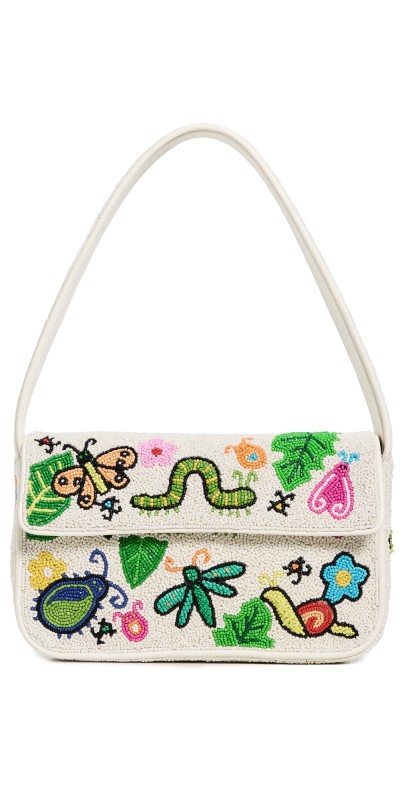 STAUD Tommy Beaded Bag Bug Out