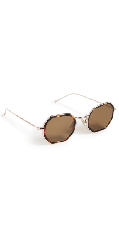 Illesteva Dylan Tate Star Tortoise/Gold W Brown Flat Lenses Star Tortoise/Gold w/ Brn Flat