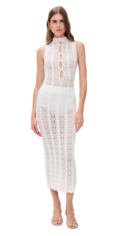 Lioness Soiree Sleeveless Dress Porcelain