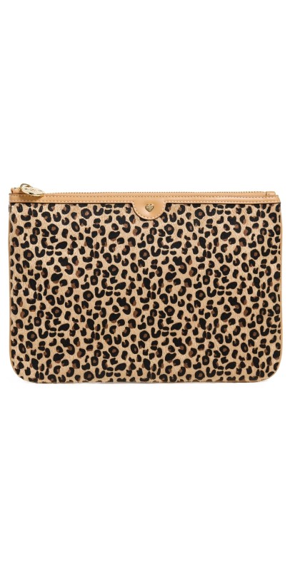Stoney Clover Lane Oversized Flat Pouch Leopard