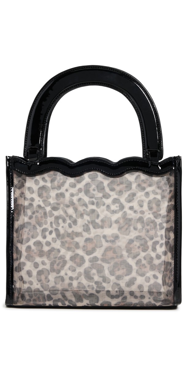 Reformation Emma Mini Bag Leopard Mesh