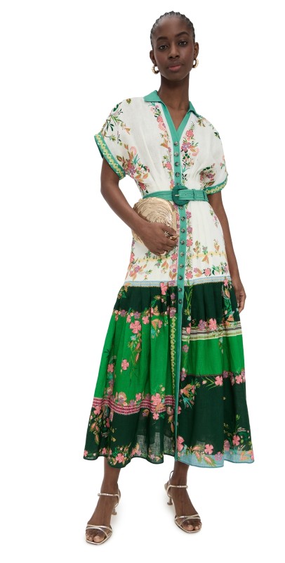 SALONI Riya Dress Zinnia River Plmt