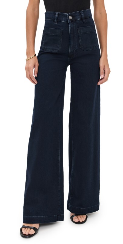 DL1961 Softwear Hepburn Wide Leg High Rise Jeans Social (DL Softwear)