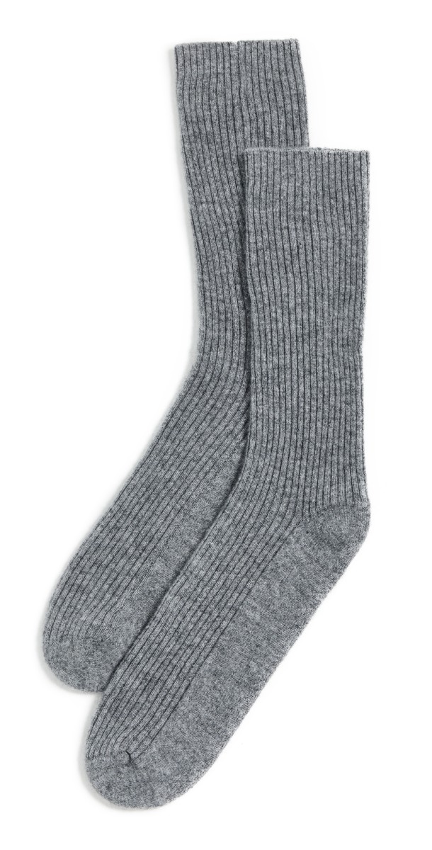 Jenni Kayne Cashmere Socks Grey