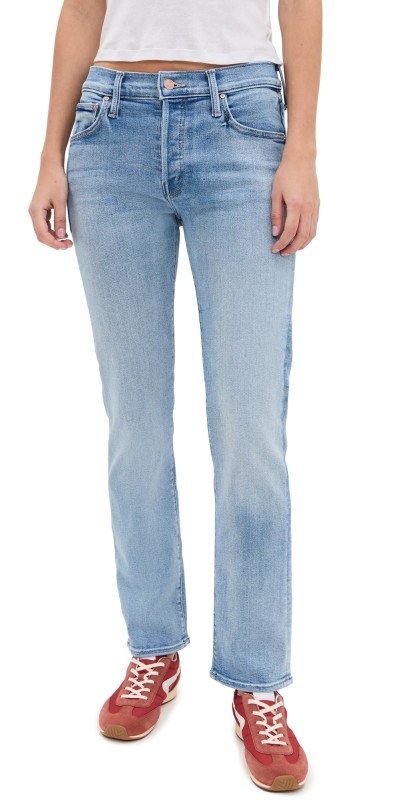 MOTHER The Mid Rise Hiker Hover Jeans Full Moon