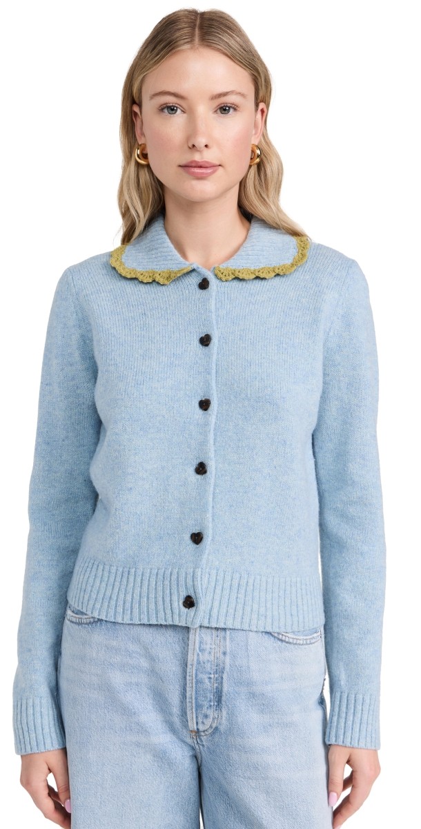 Sandy Liang Roche Cardigan Light Blue