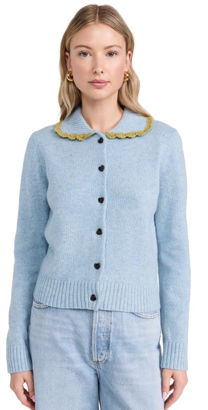 Sandy Liang Roche Cardigan Light Blue