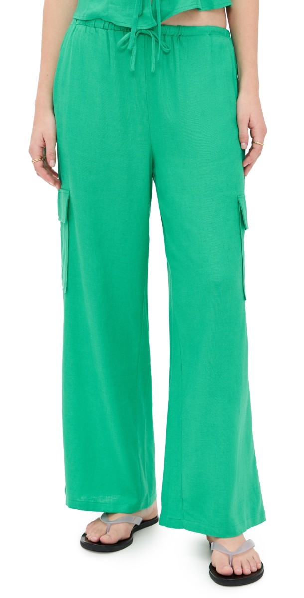 Beach Riot Amara Pants Mediterranean Mint
