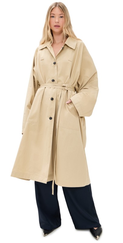 Simonett Oversized Trench Coat Khak