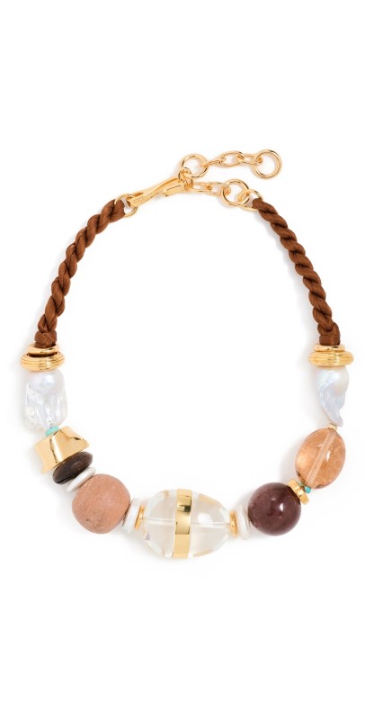 Lizzie Fortunato Glass Beach Necklace in Terra Mult