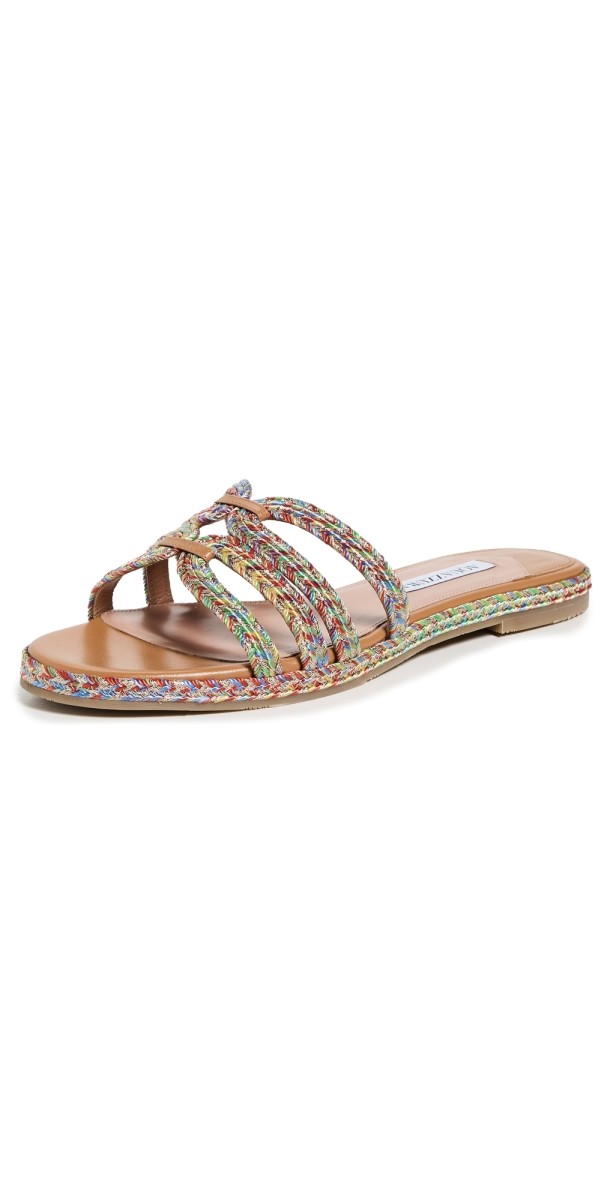 Aquazzura Playita Slides Multicolor