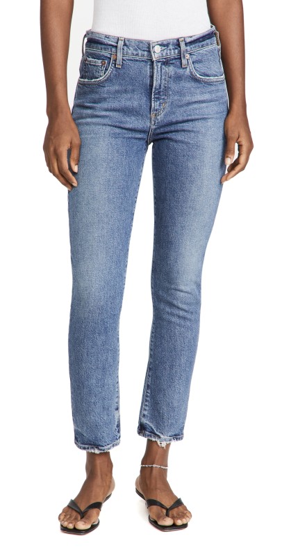 AGOLDE Toni Mid Rise Jeans Dime