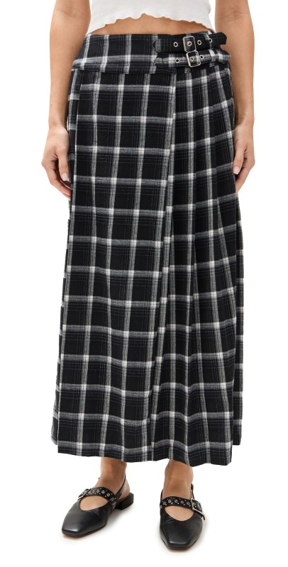 Ragged Priest Queenie Skirt Black Check