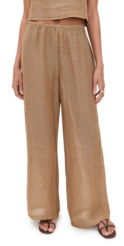 Leset Stella Wide Leg Pants Honey