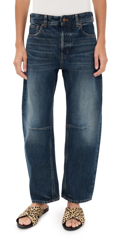 Madewell The Darted Barrel-Leg Jean in Danver Wash Danver Wash