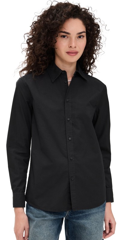 Nili Lotan Raphael Classic Shirt Black