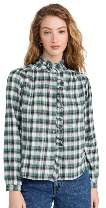 XIRENA Nicholson Shirt Green Brook