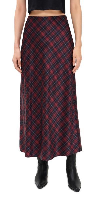 CAMI NYC Aviva Maxi Skirt Tartan