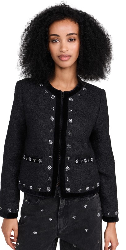 Sea Caryl Beaded Jacket Black
