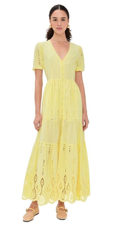 Playa Lucila Maxi Dress Butter Yellow