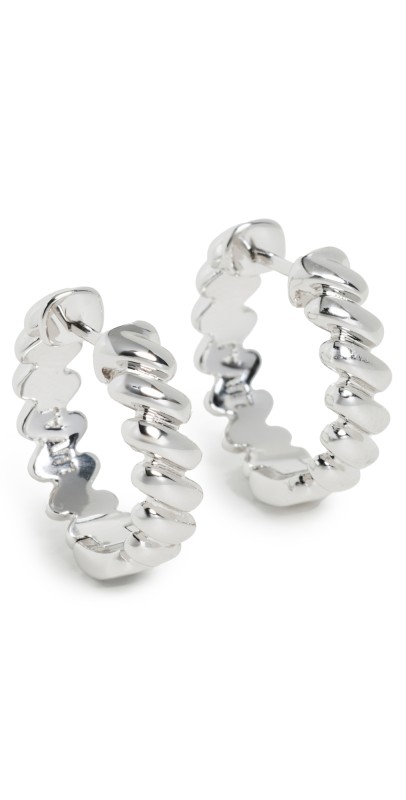 Luv Aj The Mini Snake Chain Silver Hoops Silver