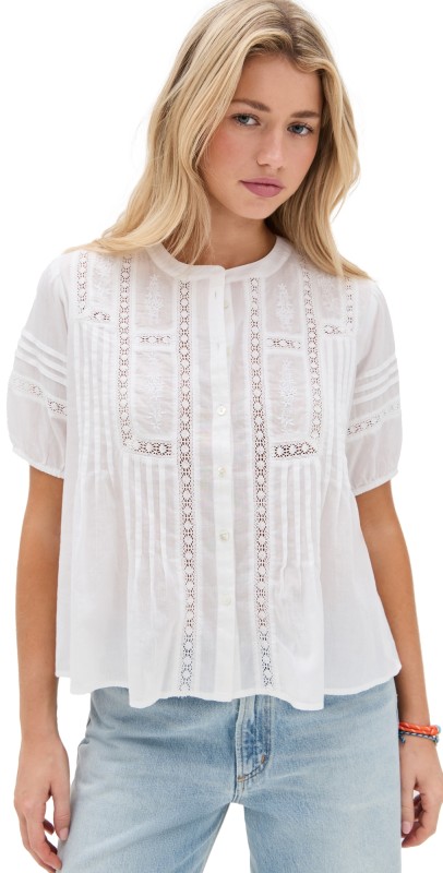 XIRENA Claudia Shirt White