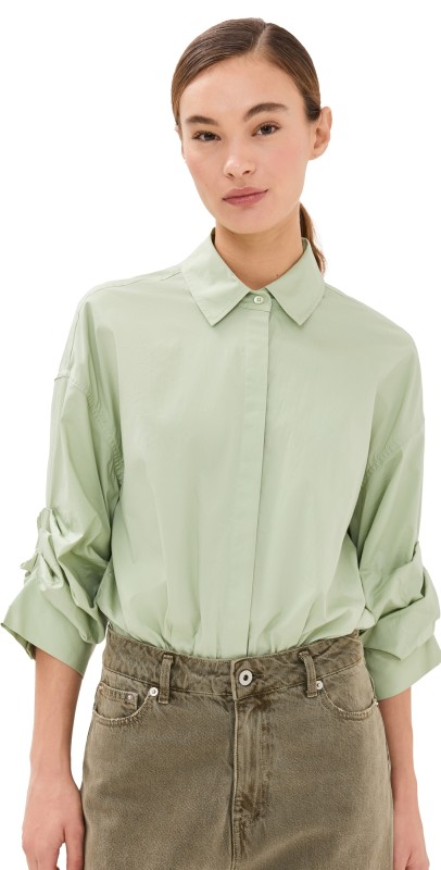 STAUD Traverse Bodysuit Pale Jade