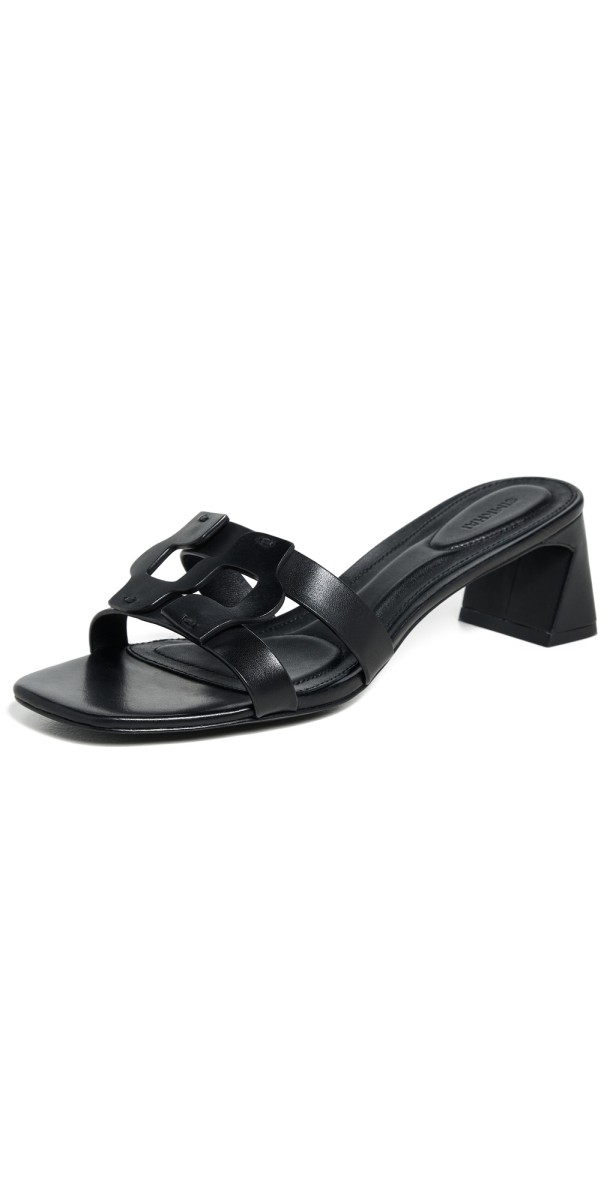 SIMKHAI Simkhai Monogram Block Heels Black