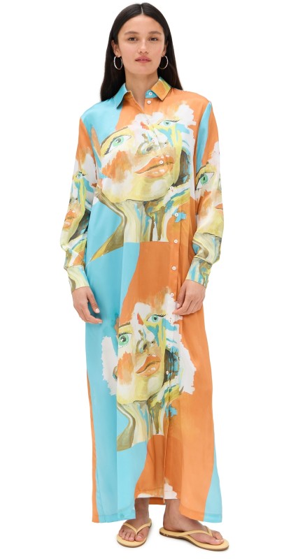Dur Doux Kesi Maxi Shirt Dress Golden Hour