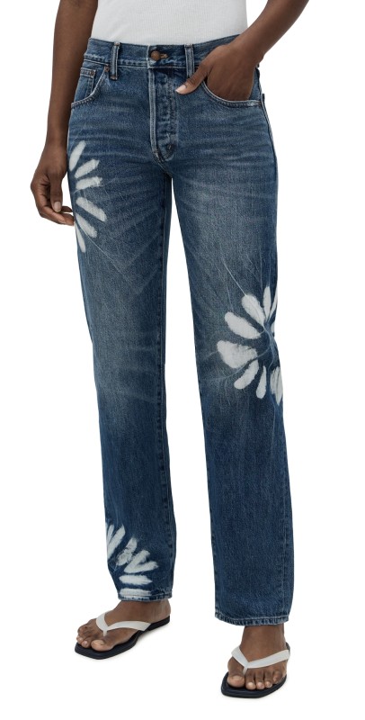 Madewell Dean Easy Straight Jeans In Shibori Wash Shibori Wash