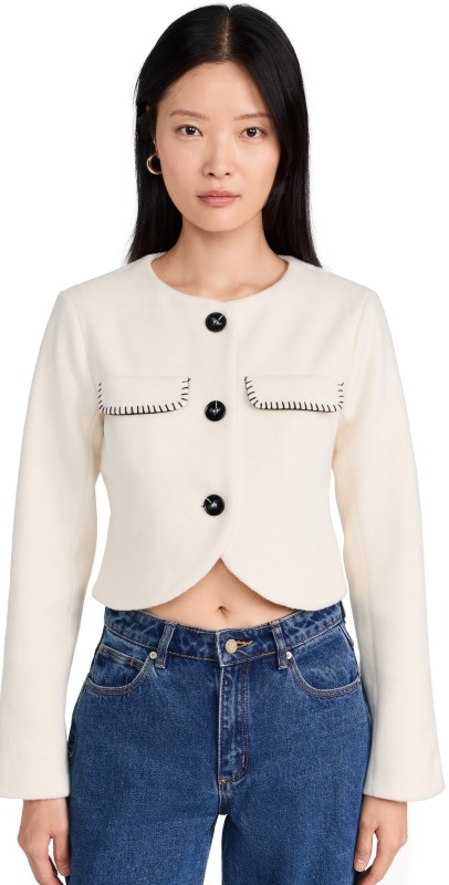 4th & Reckless Mable Cardigan Cream